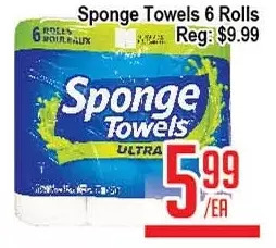 Skyland Foodmart Sponge towels 6 rolls offer