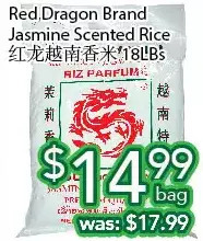 Ample Food Market Red dragon brand jasmine scented rice offer