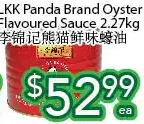 Ample Food Market Lkk panda brand oyster flavoured sauce offer