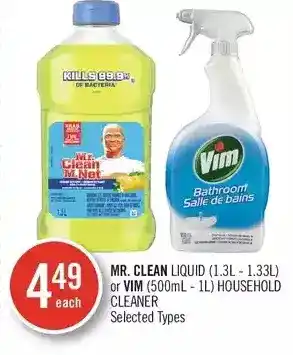 Shoppers Drug Mart Mr. clean liquid or vim household cleaner offer