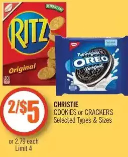 Shoppers Drug Mart Christie cookies or crackers offer