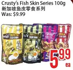 Bestco Food Mart Crusty's fish skin series offer