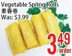 Bestco Food Mart Vegetable spring rolls offer