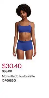Hudson's Bay Monolith cotton bralette qf6989g offer