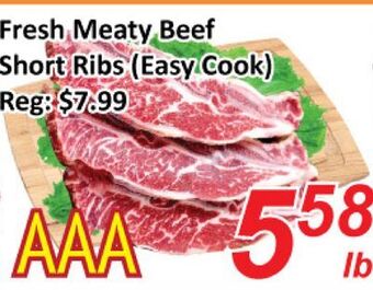 Seasons Foodmart Fresh meaty beef short ribs (easy cook) offer
