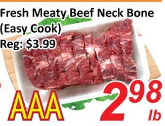 Seasons Foodmart Fresh meaty beef neck bone offer