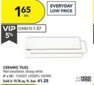 RONA Ceramic Tiles offer