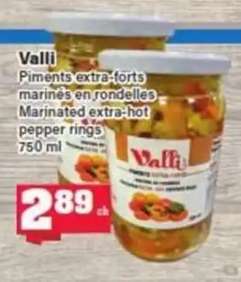 Valli Marinated Extra-Hot Pepper Rings 750ml