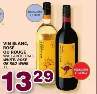 IGA Wallaroo Trail White, Rosé Or Red Wine 1L offer