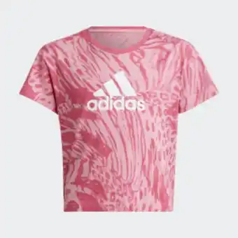 Adidas Future icons hybrid animal print cotton regular tee offer