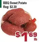 Top Food Supermarket Bbq sweet potato offer