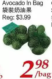 Tone Tai Supermarket Avocado in bag offer