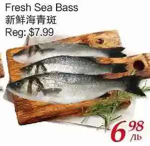 Tone Tai Supermarket Fresh sea bass offer