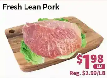 Blue Sky Supermarket Fresh lean pork offer
