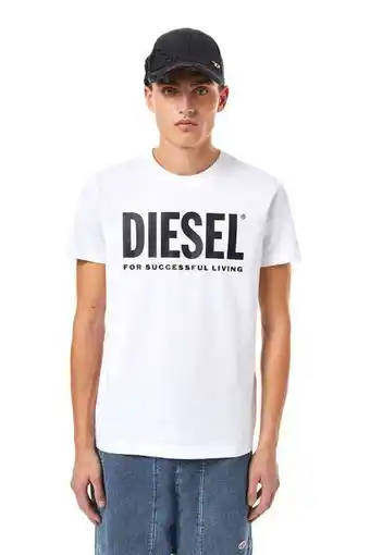 Diesel Green label t-shirt with logo print offer