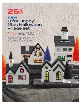 Bed Bath & Beyond H for happy™ 13pc halloween village set offer