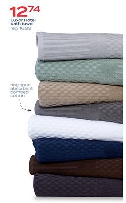 Bed Bath & Beyond Luxor hotel bath towel offer