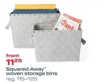Bed Bath & Beyond Squared away™ woven storage bins offer