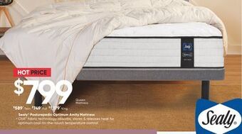 Sleep Country Sealy posturepedic optimum amity mattress offer