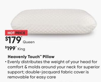 Sleep Country Heavenly touch pillow offer