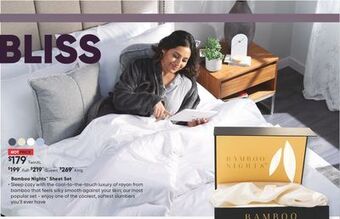 Sleep Country Bamboo nights sheet set offer