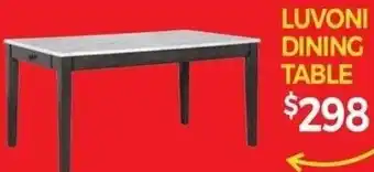 Tepperman's Luvoni Dining Table offer