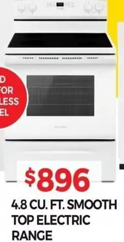 Tepperman's 4.8 Cu. Ft. Smooth Top Electro Range offer