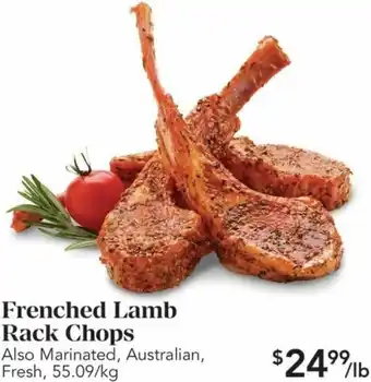 Urban Fare Frenched Lamb Rack Chops offer