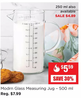 Kitchen Stuff Plus Modrn glass measuring jug offer