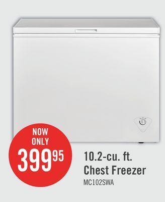 The Brick Midea 10.2 cu. ft. chest freezer mc102swar0rc1 offer
