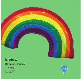Party City Rainbow balloon, 34-in offer