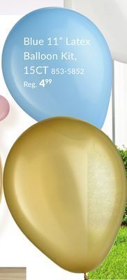 Party City Pastel blue latex balloons, 15-pk, 11-in offer