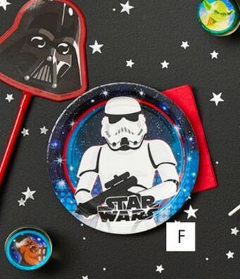Party City Star wars galaxy of adventures dessert paper plates, 7-in, 8-pk offer