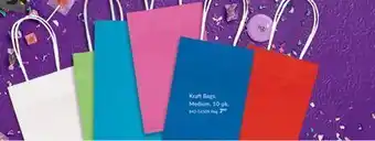 Party City Kraft bags, medium, 10-pk offer
