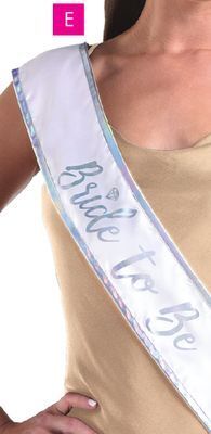 Party City Bride-to-be deluxe heart sash & pin, 2-pc offer