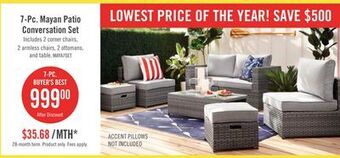 The Brick Mayan 7-piece patio conversation set offer