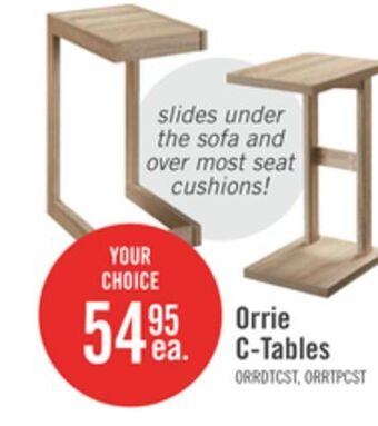 The Brick Orrie chairside table – taupe offer