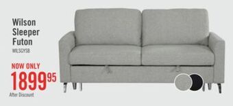 The Brick Wilson linen-look fabric sleeper sofa - solis grey offer