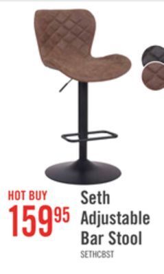 The Brick Seth adjustable bar stool - brown offer