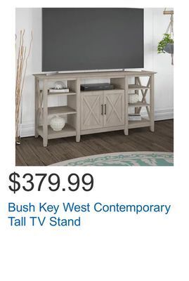 Costco Bush key west contemporary tall tv stand offer