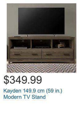Costco Kayden 149.9 cm (59 in.) modern tv stand offer