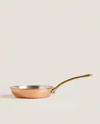 Mini copper and brass frying pan