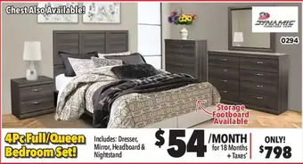 Surplus Furniture Sonoma 4-piece bedroom set offer