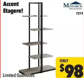 Surplus Furniture Taupe&black accent etagere offer