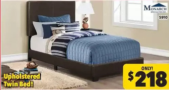 Surplus Furniture Chocolate twin bed complete offer