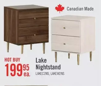 The Brick Lake nightstand offer