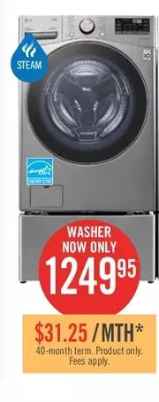 The Brick Lg 5.2 cu. ft. smart front-load washer - wm3850hva offer