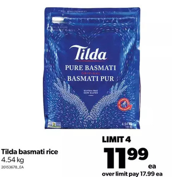 Real Canadian Superstore Tilda basmati rice offer
