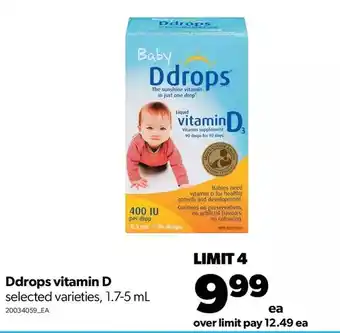 Real Canadian Superstore Ddrops vitamin d offer