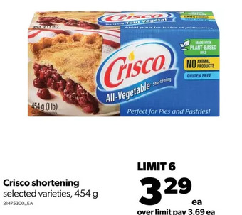 Real Canadian Superstore Crisco shortening offer